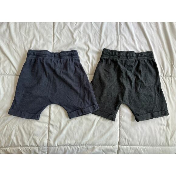 Cat & Jack Harem Shorts Set of 2 Navy Gray Kid's - Picture 2 of 3